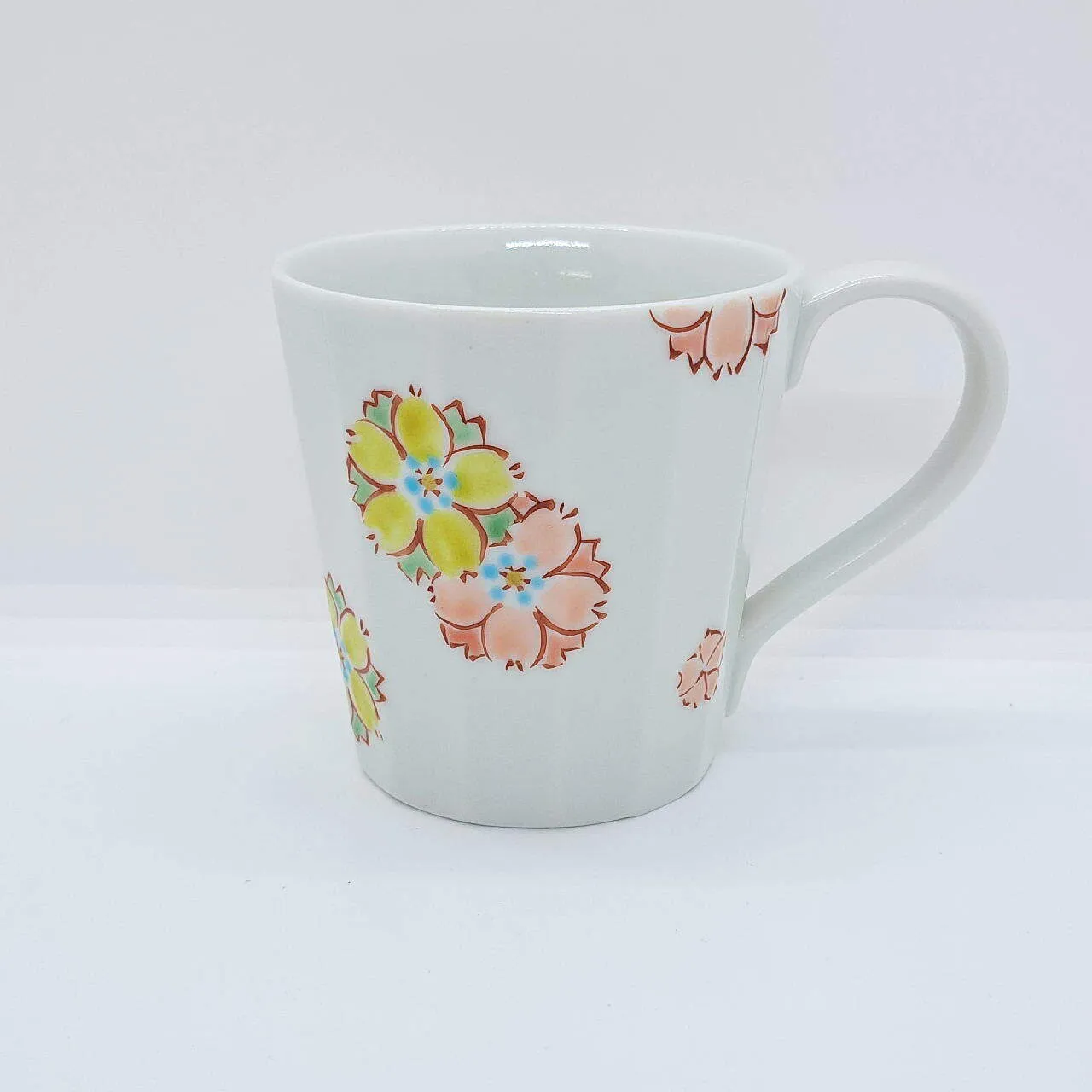 九谷焼マグカップ／はなの詩ピンク