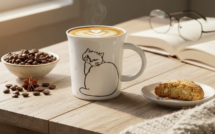 【九谷焼】武越美恵子氏が描く「ねこのマグカップ」に癒やされる